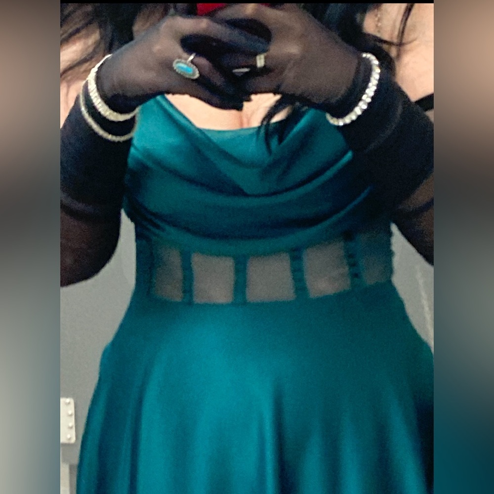 Green Emerald Prom Dress Corset